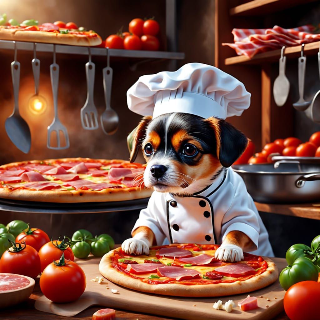 Dog chef   by @Vochomurka