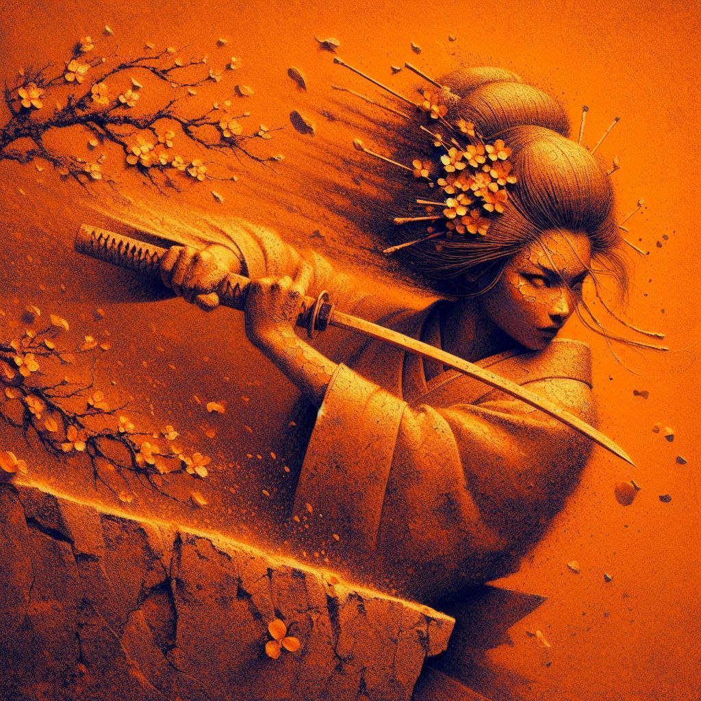 Orange katana