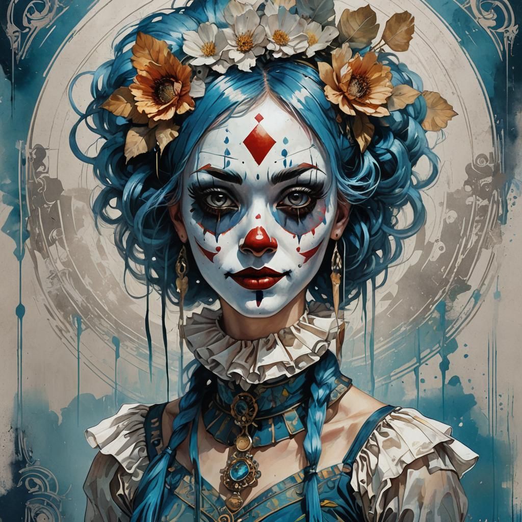 Clown 7 - AI Generated Artwork - NightCafe Creator