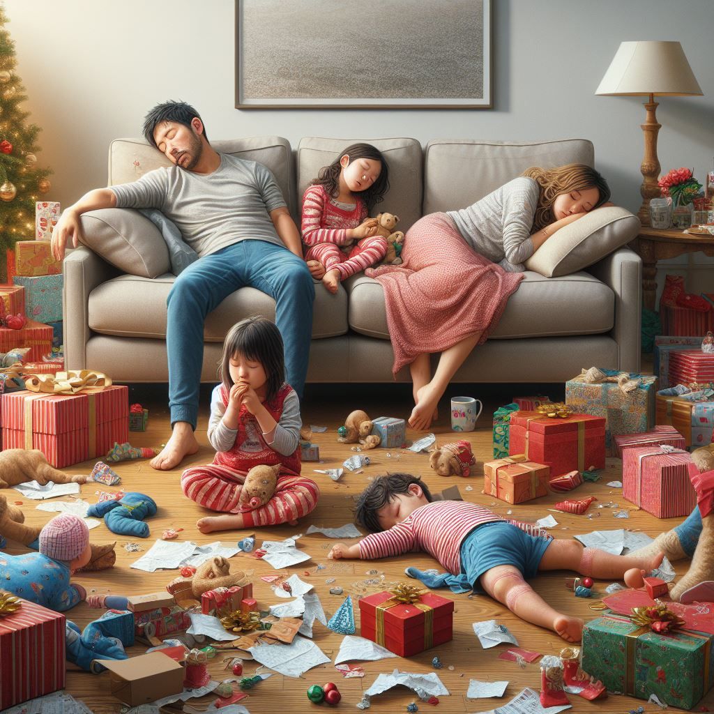 30 minutes until Christmas is over. I'm not pooping out yet.