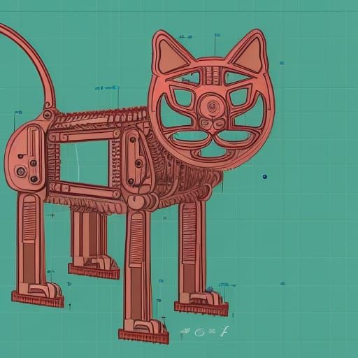 Ancient robot cat