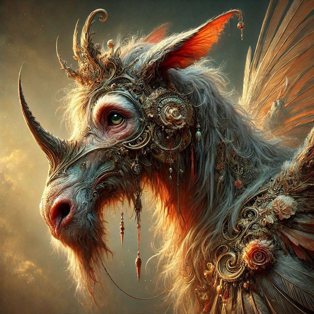 adorable fairy-tale fantasy creature portrait..