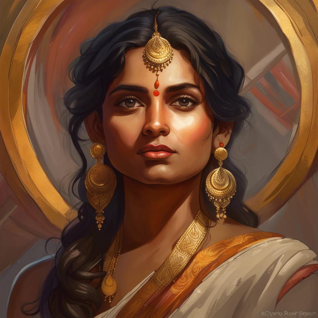 Woman From India - AI Generated Artwork - NightCafe Creator