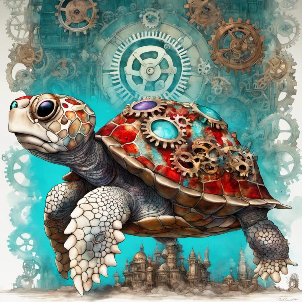 Sea turtle   by @BunnyBear 