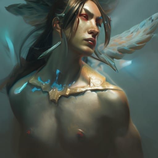 Unas Slayer of the Gods head and shoulders portrait, 8k reso...