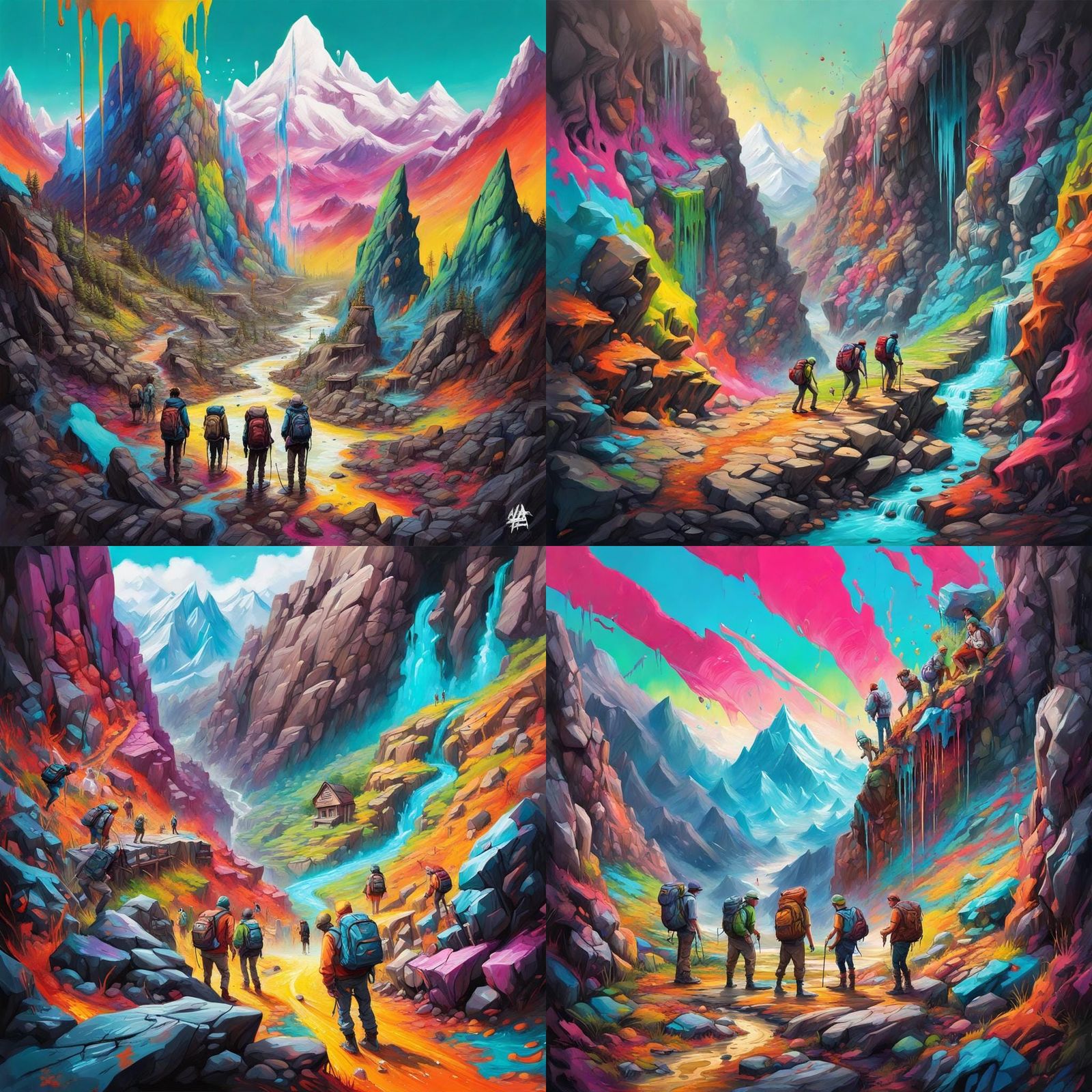 An unfortunate beginning to an adventure (valley into mountain setting