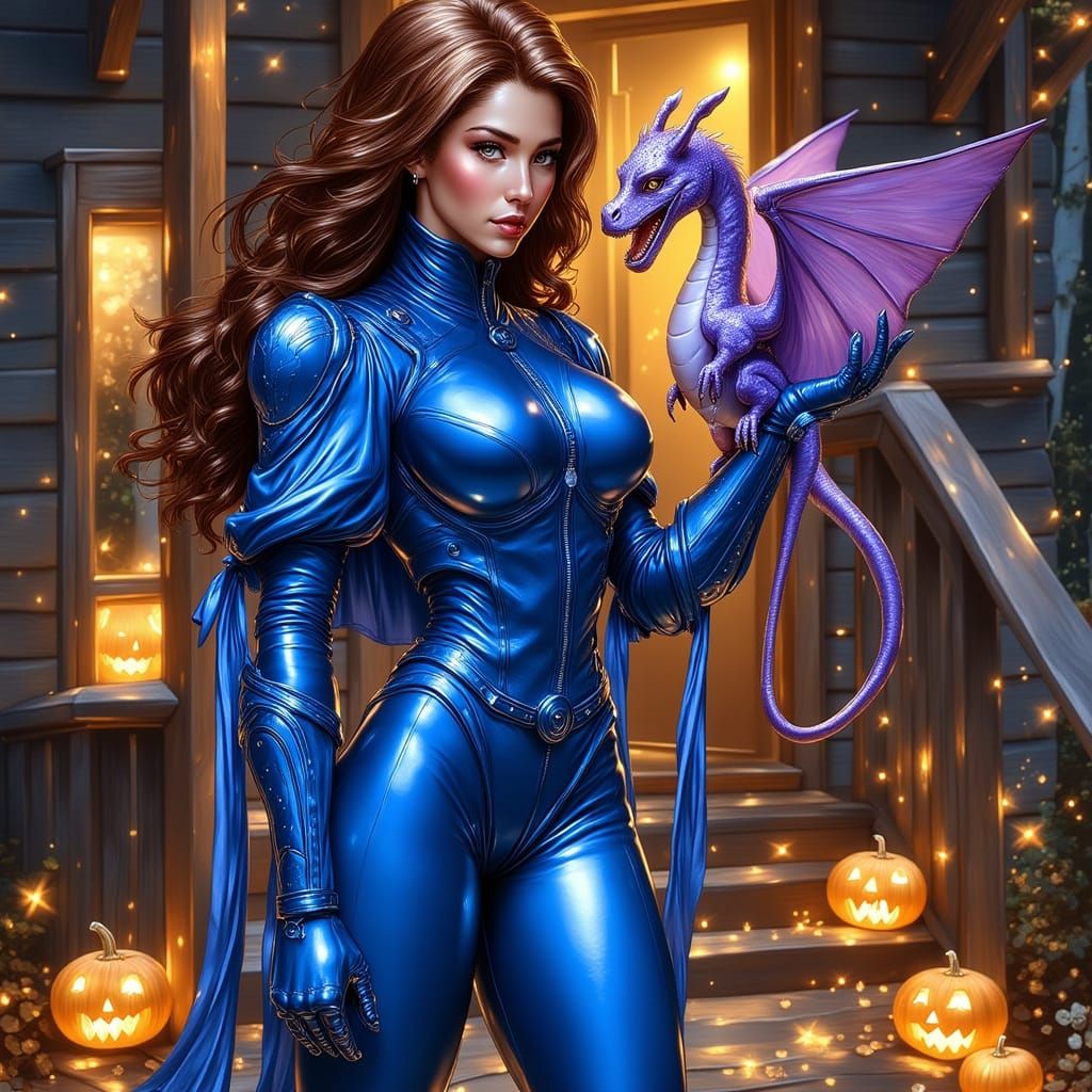 Shadowcat (aka Kitty Pryde) and Lockheed