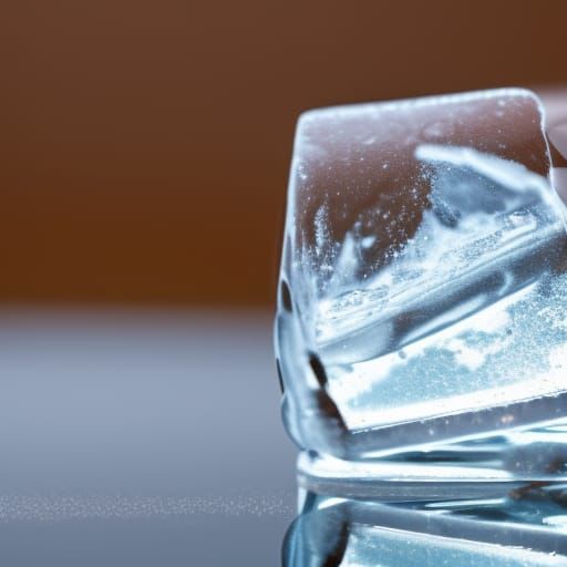 crystal clear ice cube