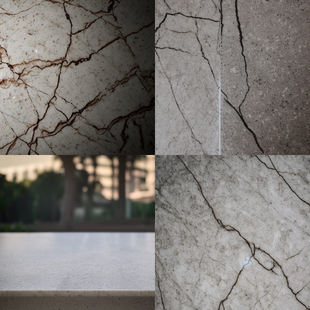 Cracked down the middle slab of marble Professional photogra...
