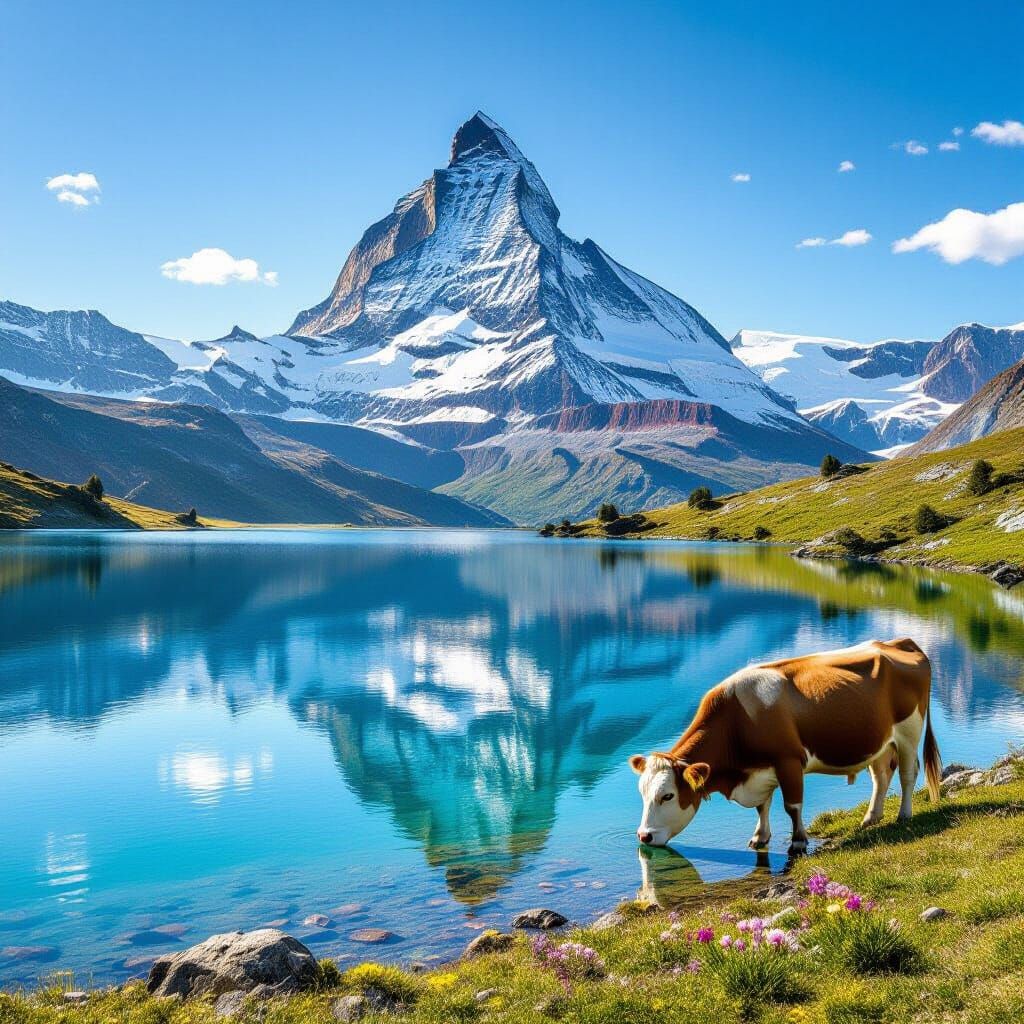 Matterhorn Reflections - Spring in the Alps  by @KALugo