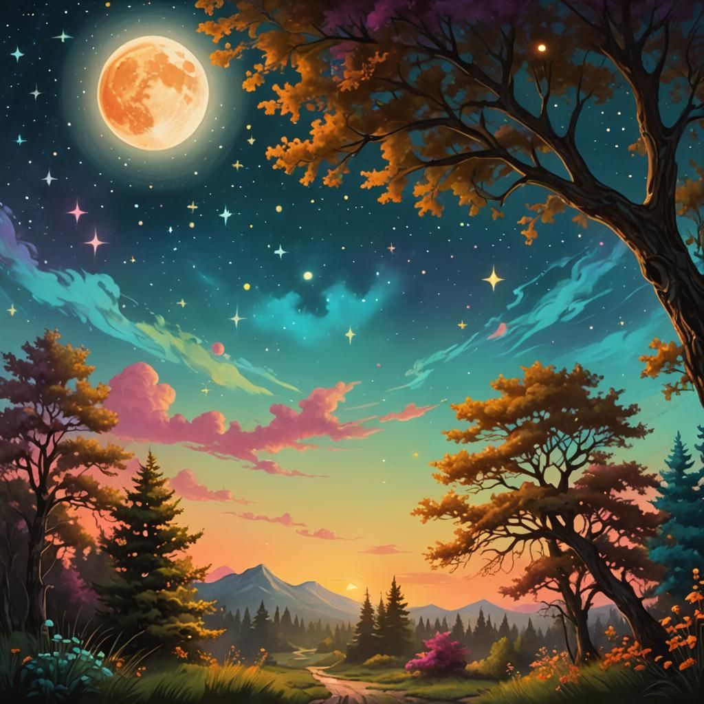 Clean Oil painted airbrush style, isolated Fairytale Fantasy...