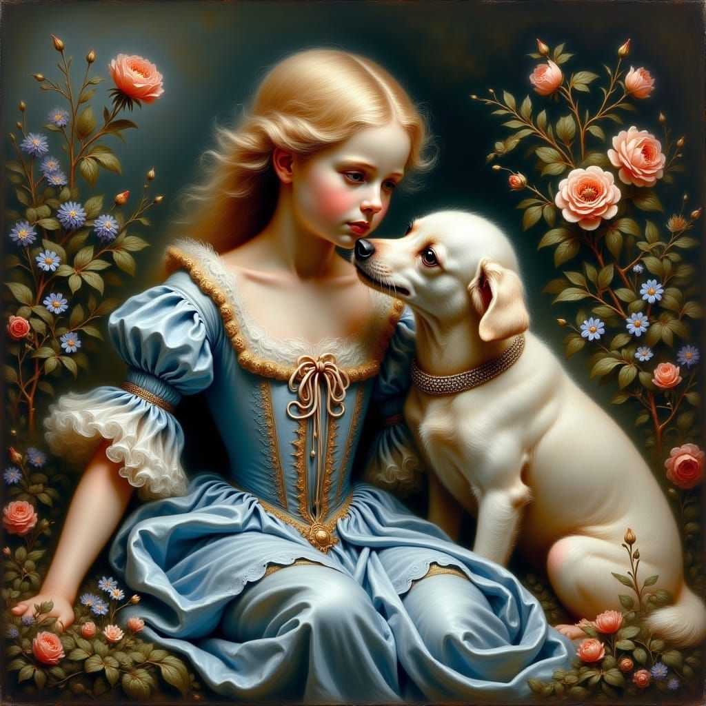 "academic art, oil paining, brush strokes, pacademic art, oil painting, brush strokes, baroque pastel rococo hyperdetailed, hypermaximalist...