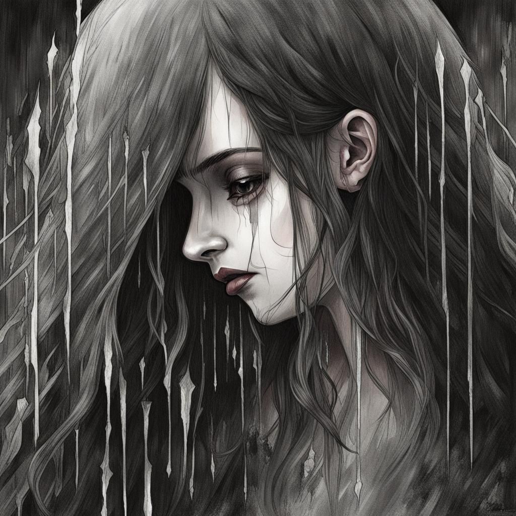 Bleeding tears, crying blood a human (being) emotionally odd, hear the ...