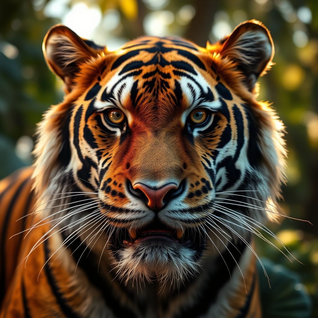 a Bengal tiger's head