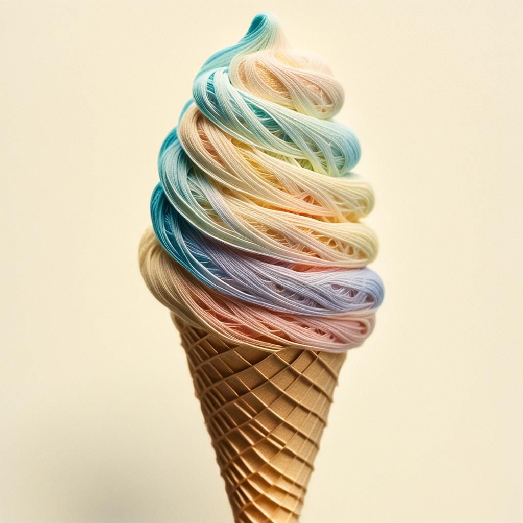 Vanilla made of string  by @undefined