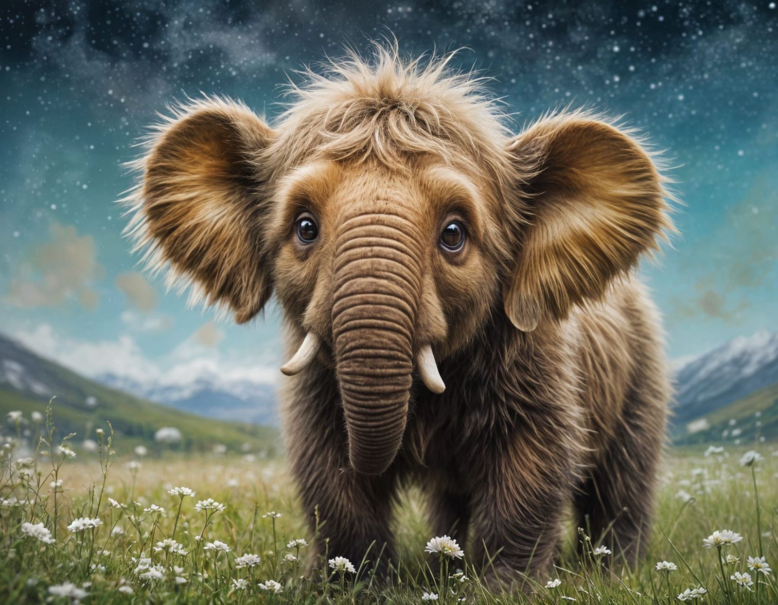 Little Woolly Mammoth  by @Pisces Rising