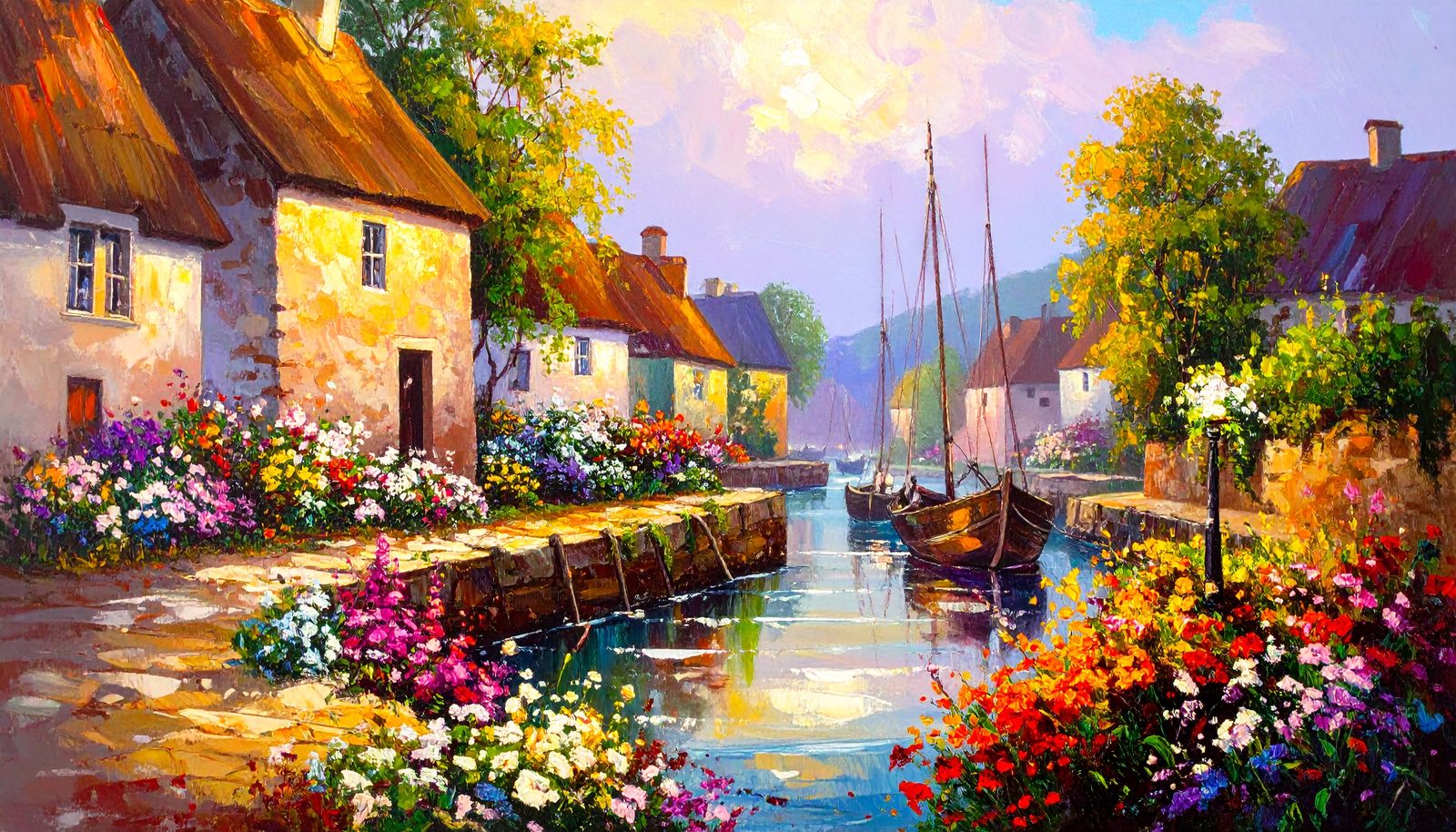 Small fishing Village  by @Fiery