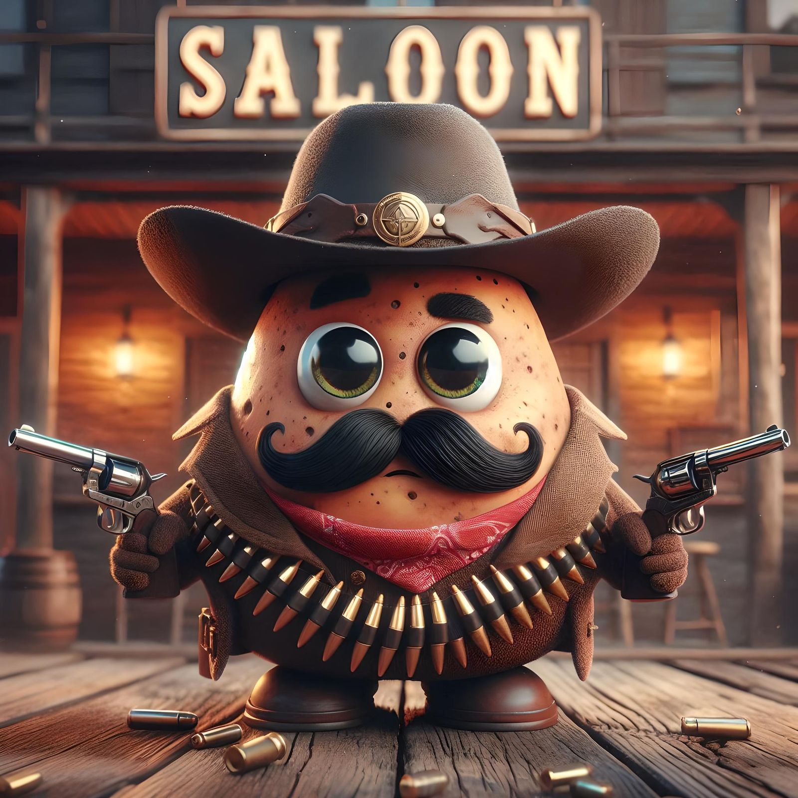 “This town ain’t big enough for two taters, draw your weapon...