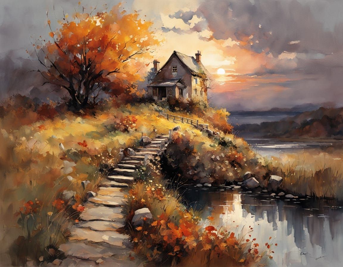 The House by the Lake  by @Maria