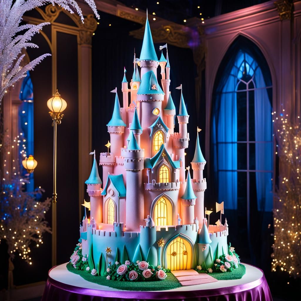 Whimsical Wonderland Cake Sculpture: 3 tiers, fairytale-inspired with ...