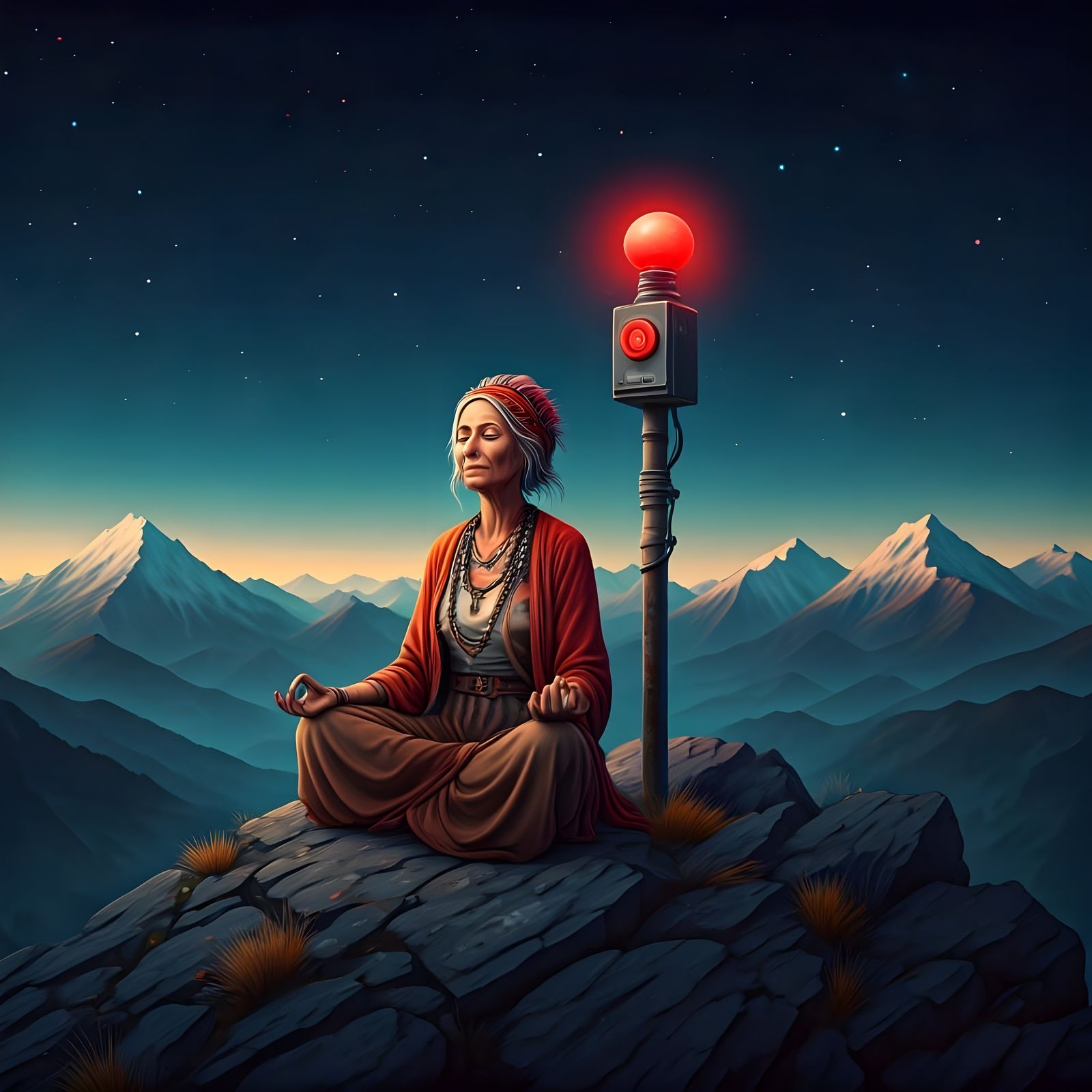 Keeper of the Red Button   by @KB