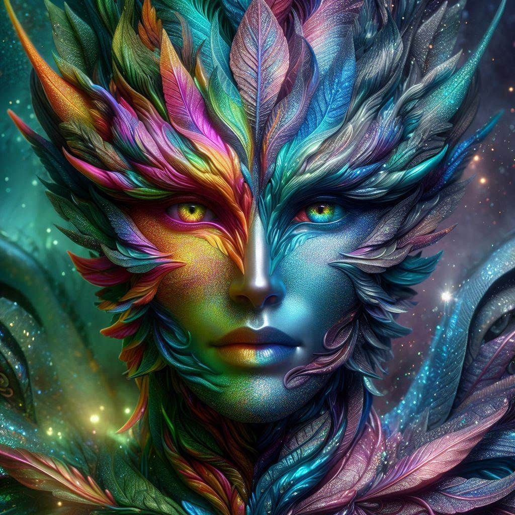 Rainbow irridiscent human hybrid (2)