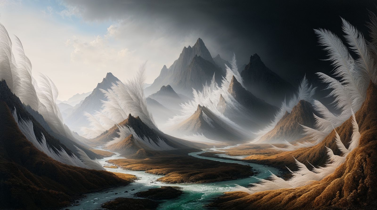 A delicate dance of negative spaces