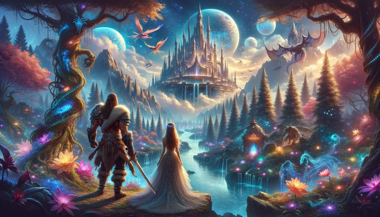 Valdar the Barbaric and Eira the Untamed