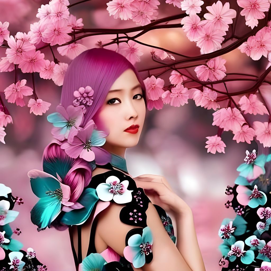 cherry blossom trees full bloom flawless blooms stunning lig...