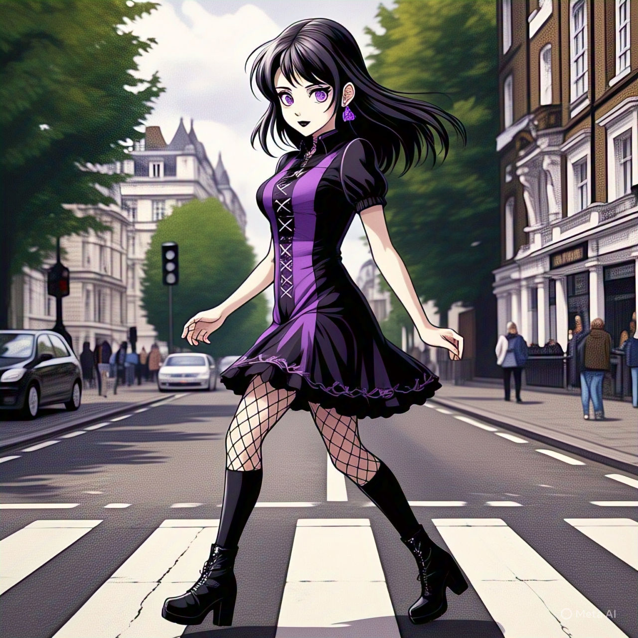 Kruella on the Krosswalk