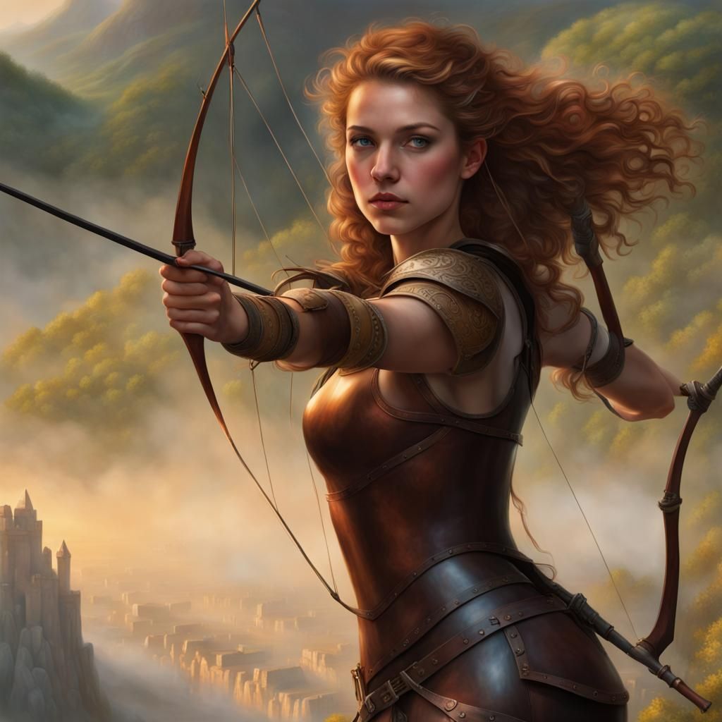 Female archer - AI Generated Artwork - NightCafe Creator