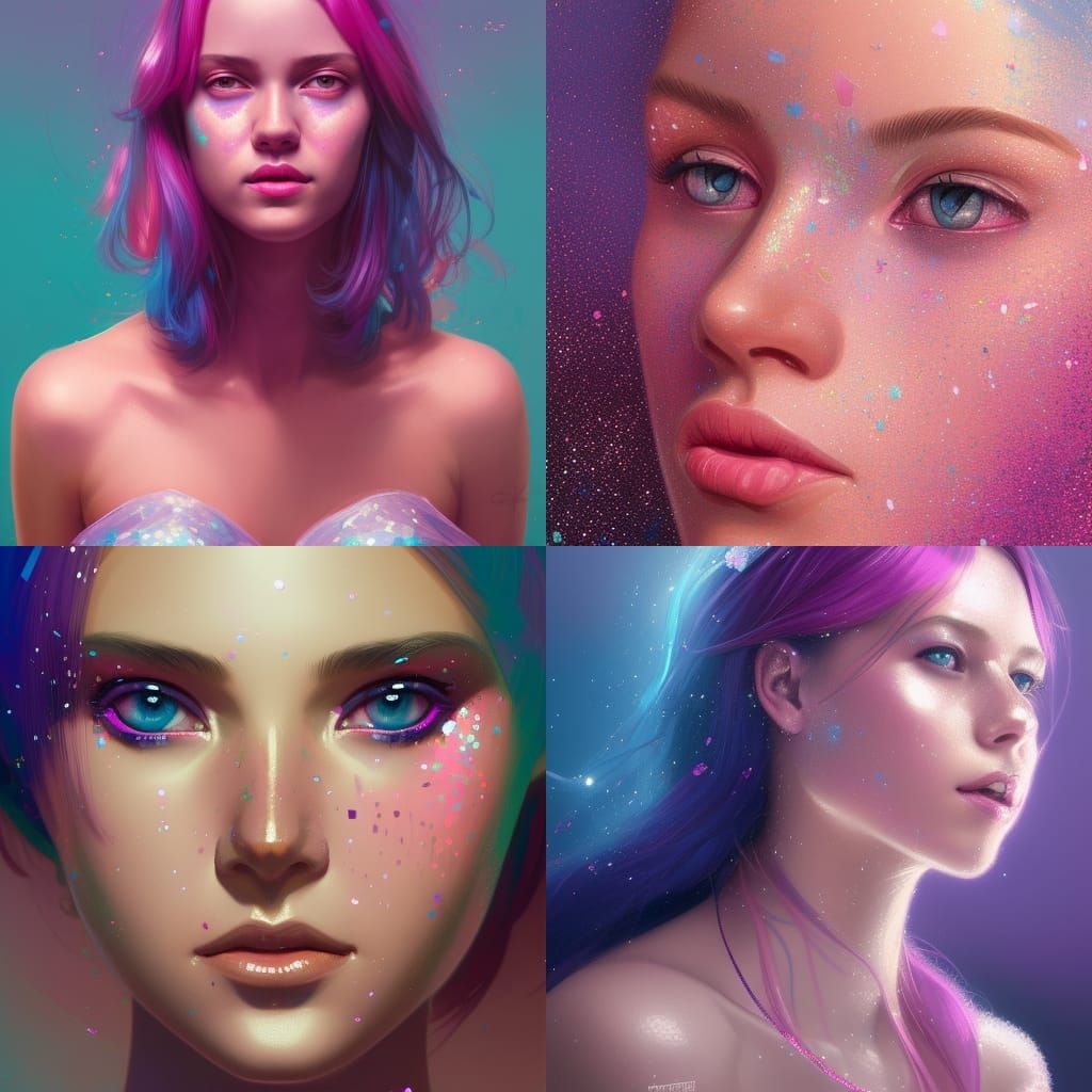 pink-blue-purple-glitter-girl-ai-generated-artwork-nightcafe-creator