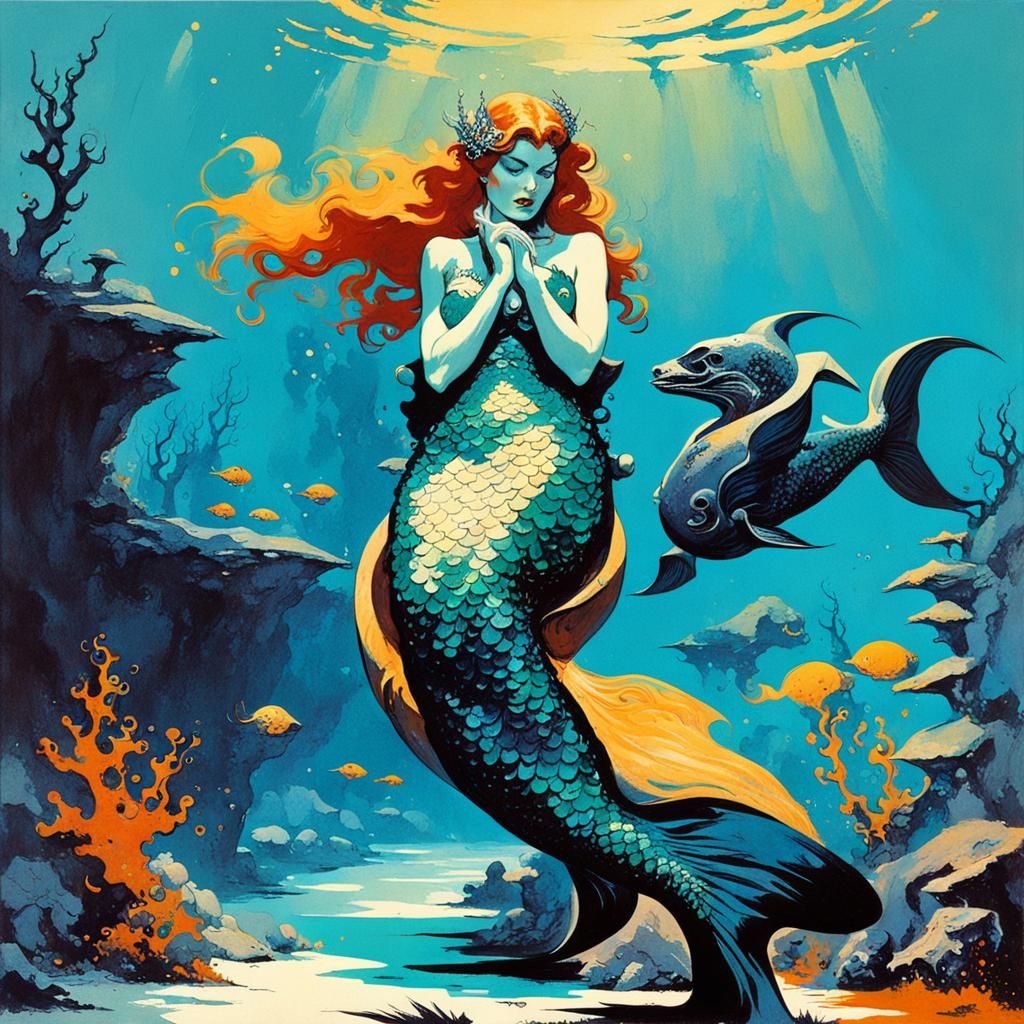 Frank Frazetta. Widow Ariel