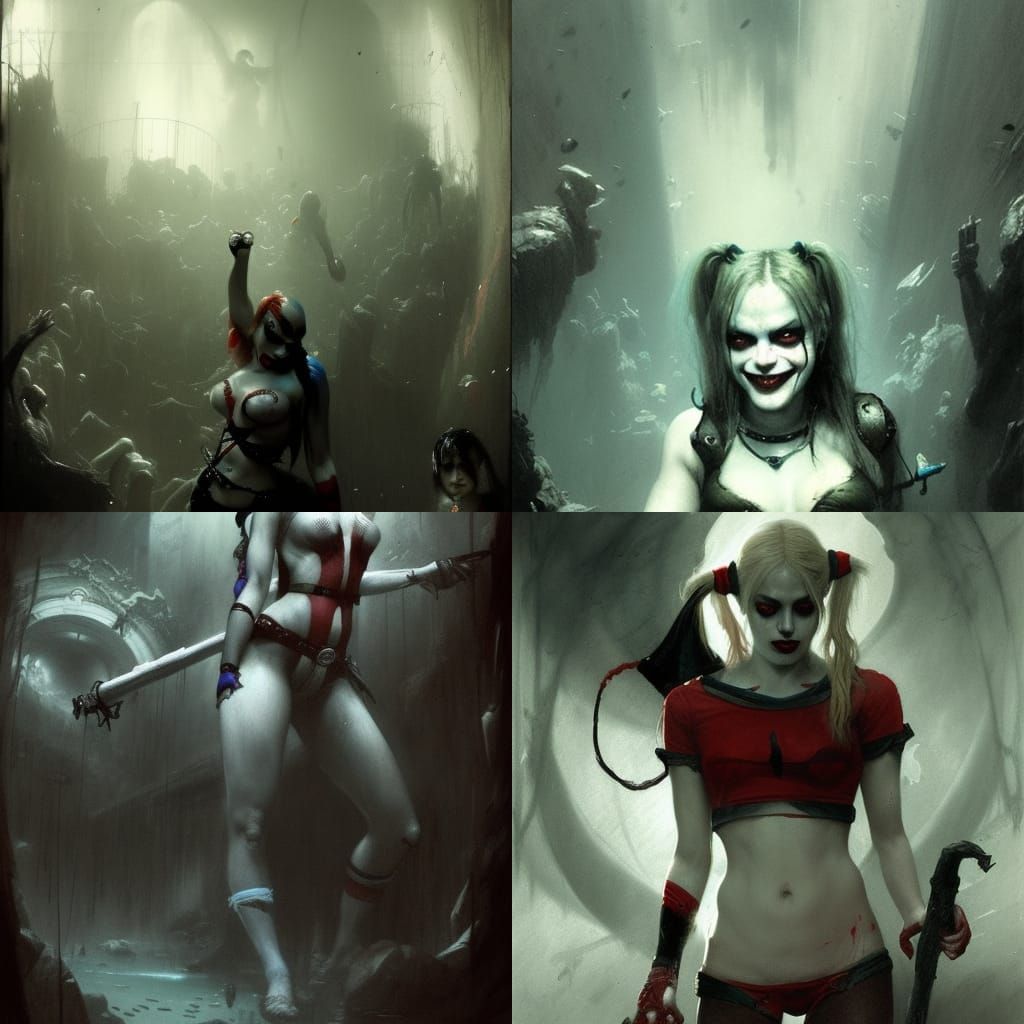 hottest harley quinn pool