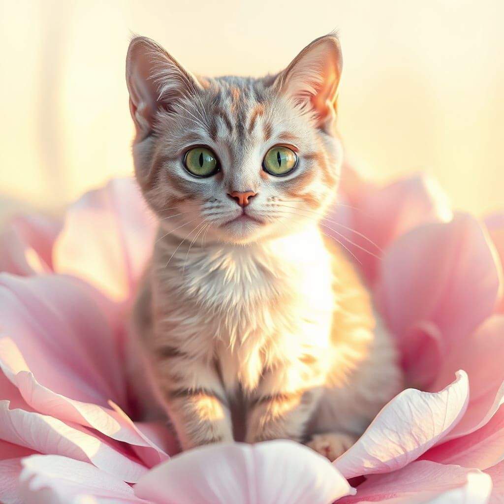 Pink Flower Kitten)