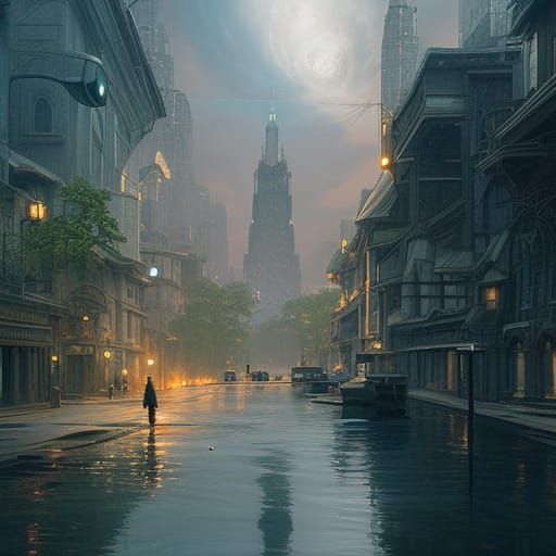 Toronto Cats Illustration in Ghibli-Pixar Style