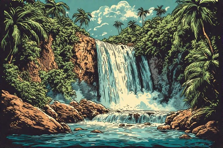 Tropical waterfalls (1)