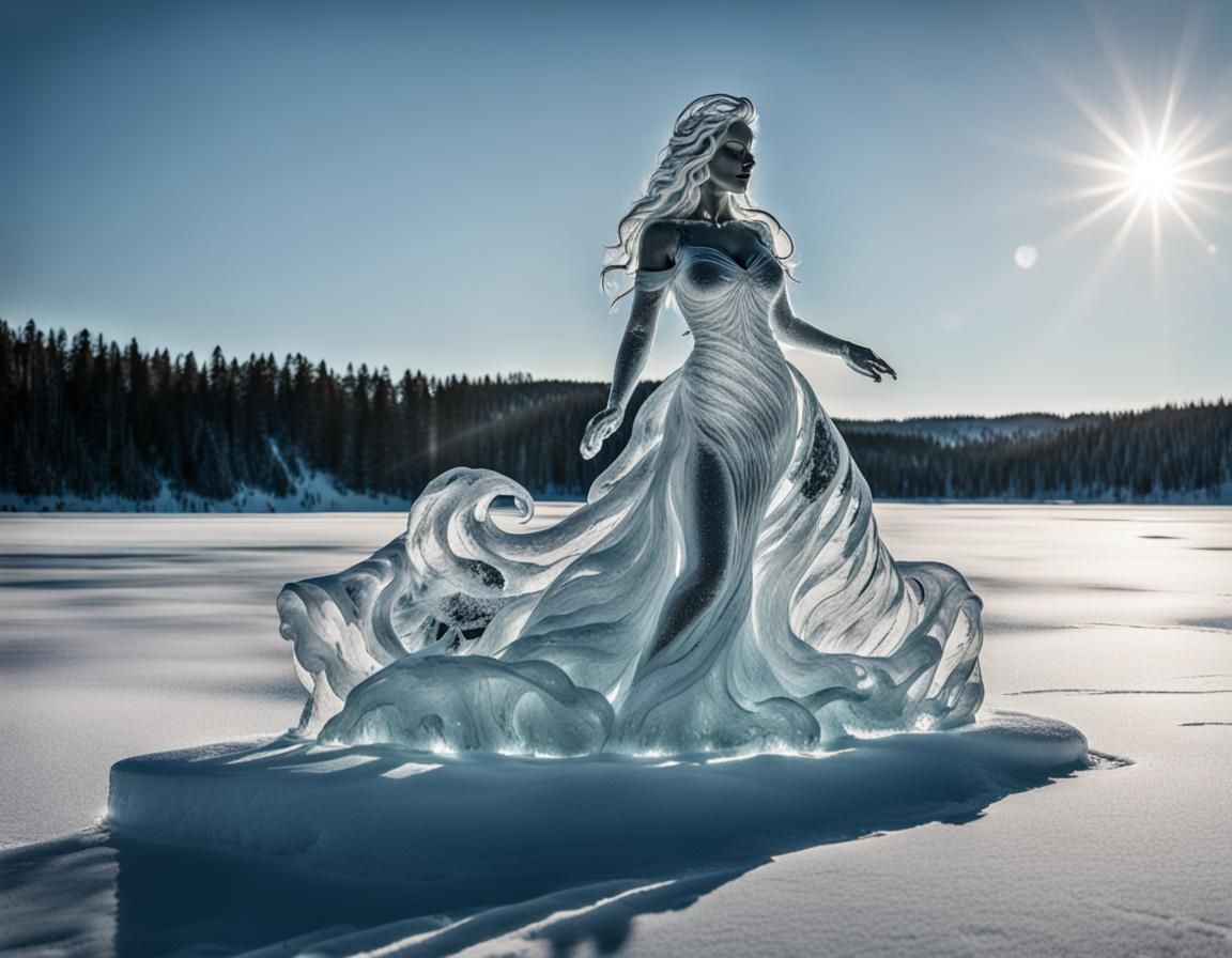 Ice Woman-Nymph  by @Kasia S-J