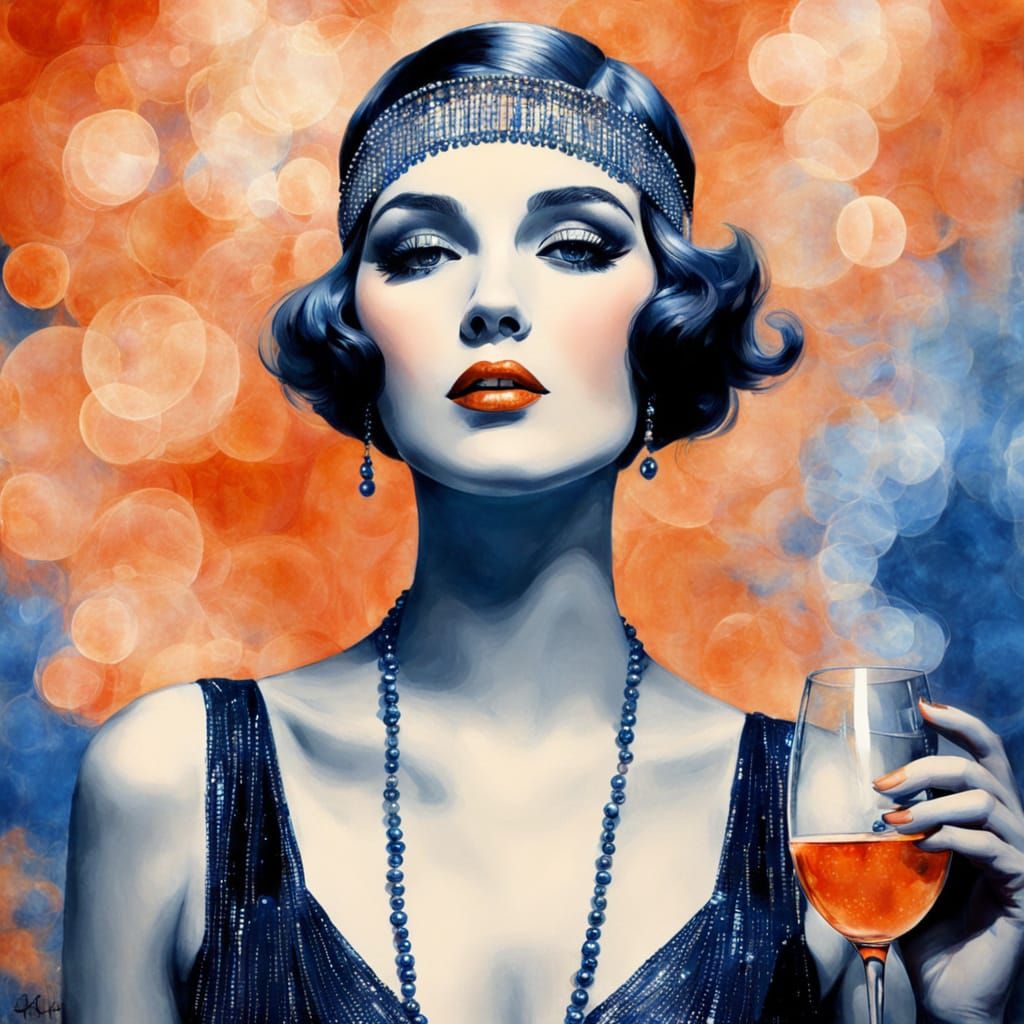 Flapper in Neon-Smoky Ambience...  by @Emma Cha