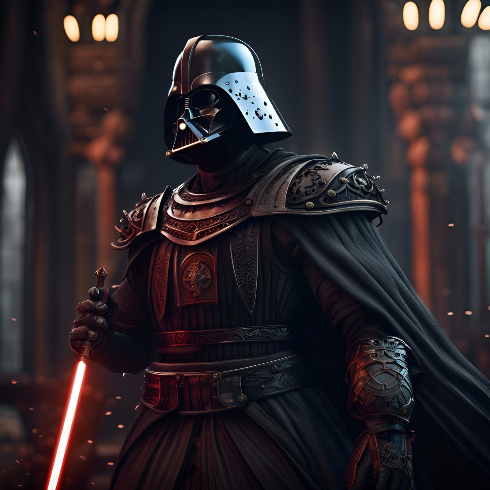 Medieval Darth Vader - AI Generated Artwork - NightCafe Creator