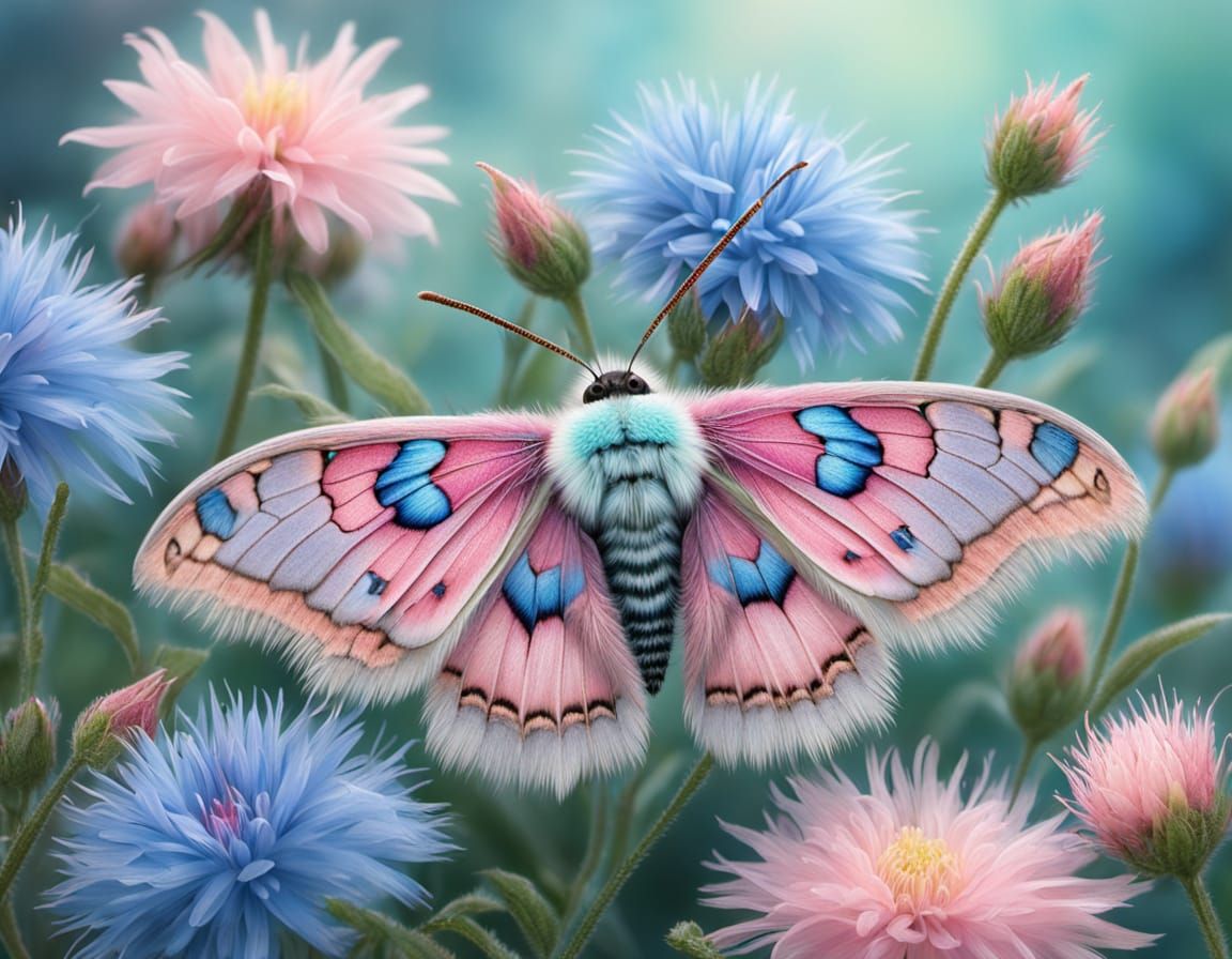 Fuzzy Moth   by @Lady Weirdo 