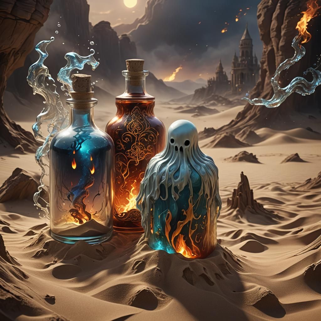 Spirits of the Four Elements in a Bottle
