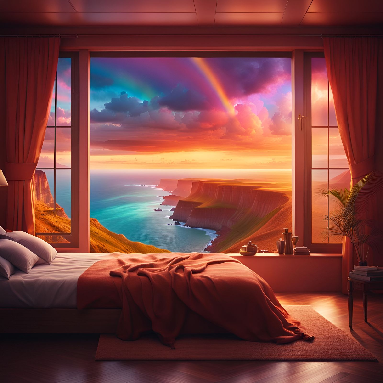 Sunset views.