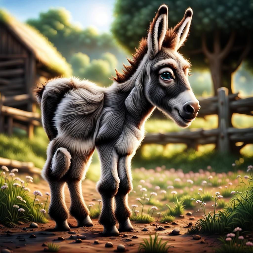 Little donkey - AI Generated Artwork - NightCafe Creator