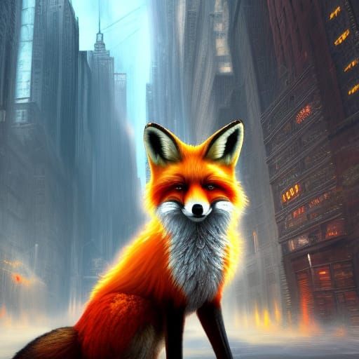 A red fox in New York City