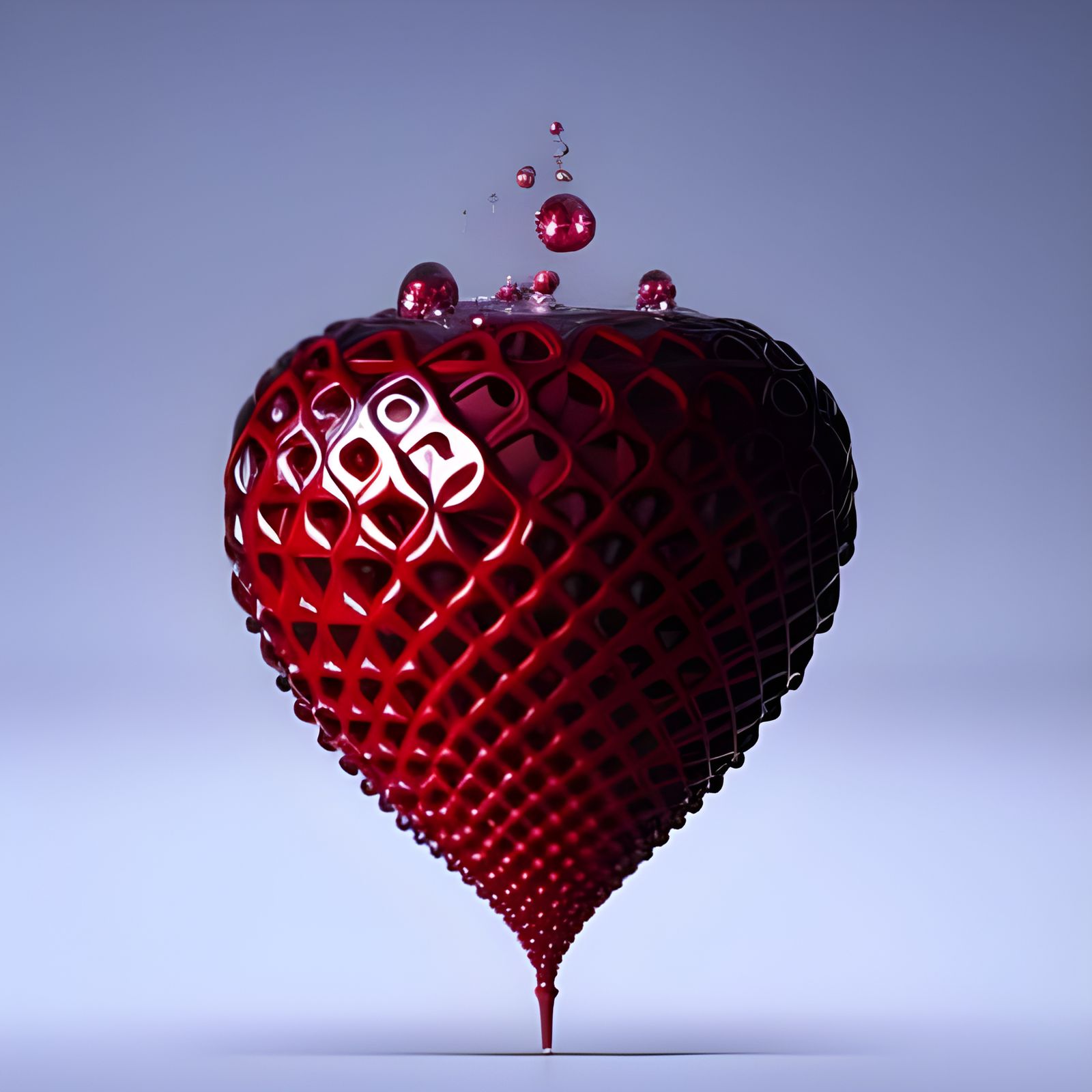 Huge Blood Red Strawberry  by @ABU Creations Sevdahlofista