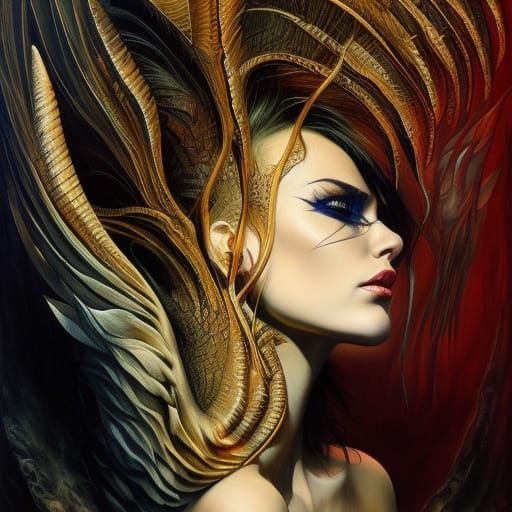 devil painting, Karol Bak