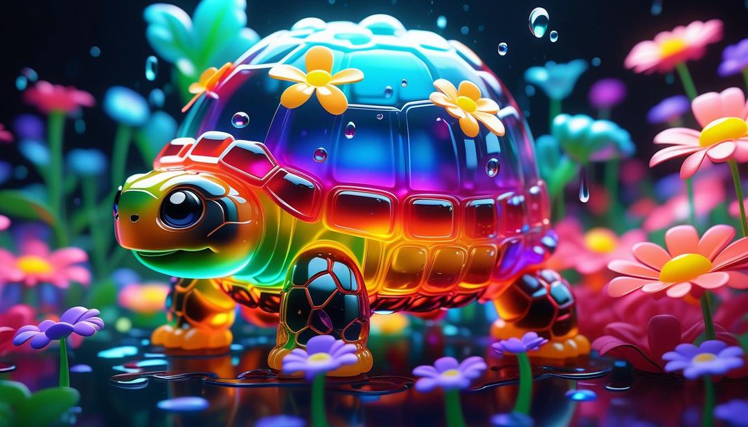 Cutie Jelly Tortoise - AI Generated Artwork - NightCafe Creator