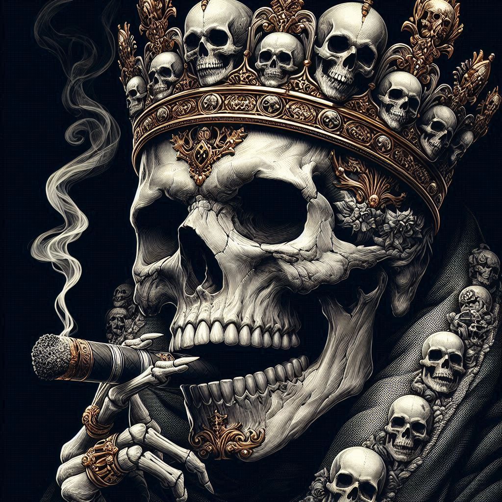 A crown of skulls  by @Artless