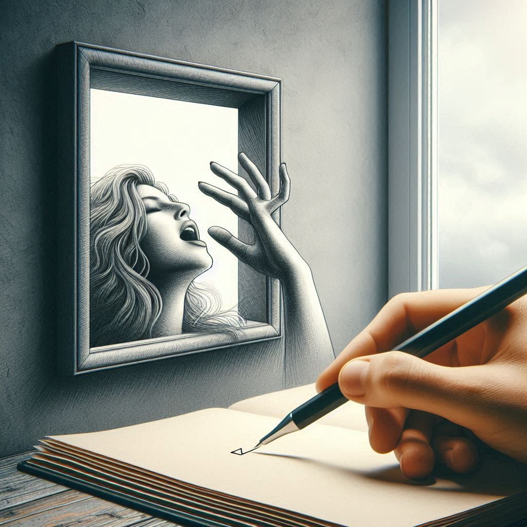 Songstress in the window